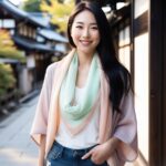 京都の女性、カジュアルな服で